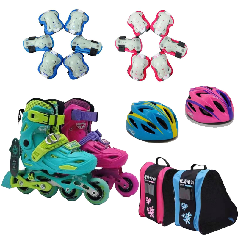 Green (helmet + protective gear + bag)